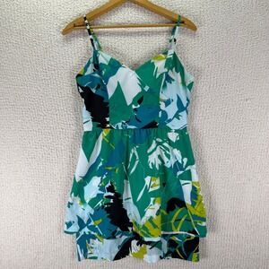 Bebe Mini Dress Abstract Print Sleeveless Casual Party Dress Size S